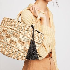 Free People Alice Straw Tote NWT
